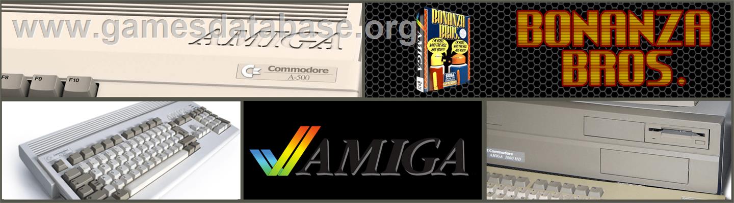 Bonanza Bros. - Commodore Amiga - Artwork - Marquee