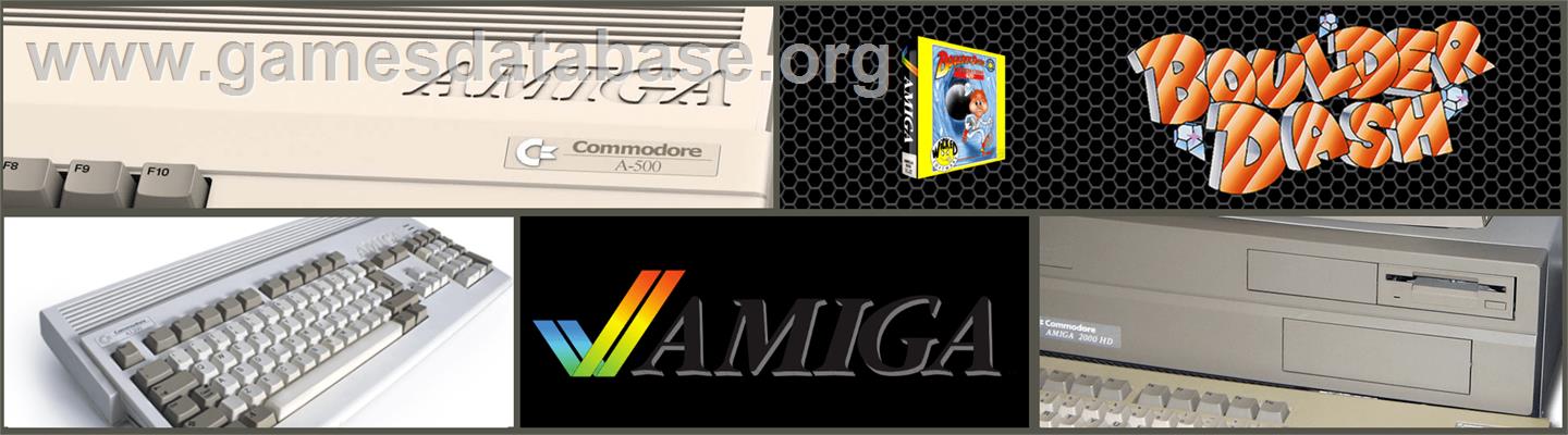 Boulder Dash Construction Kit - Commodore Amiga - Artwork - Marquee