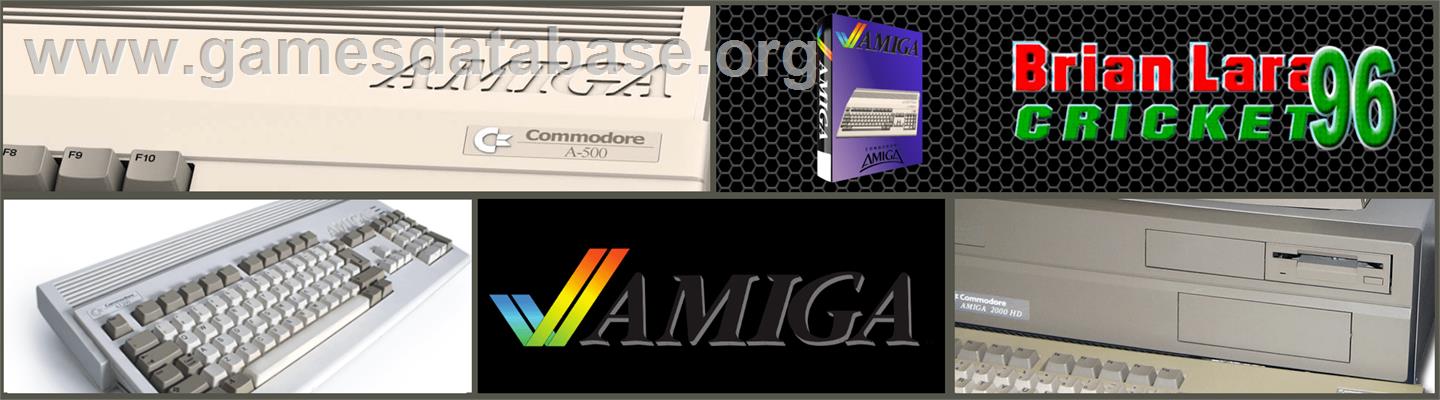 Brian Lara's Cricket 96 - Commodore Amiga - Artwork - Marquee