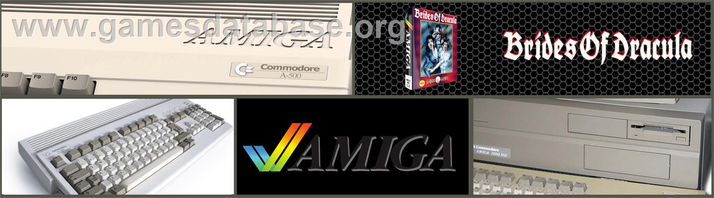 Brides of Dracula - Commodore Amiga - Artwork - Marquee