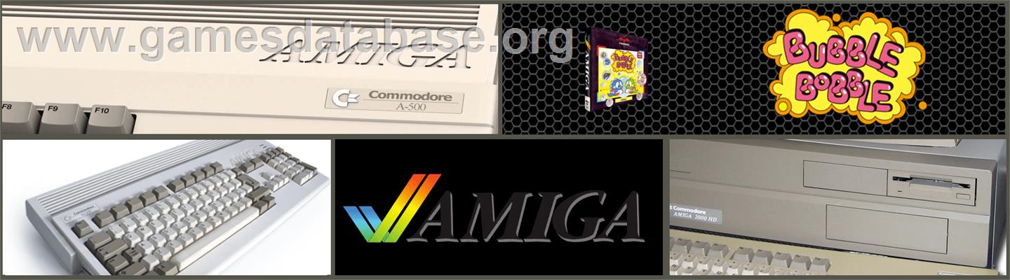 Bubble Bobble - Commodore Amiga - Artwork - Marquee