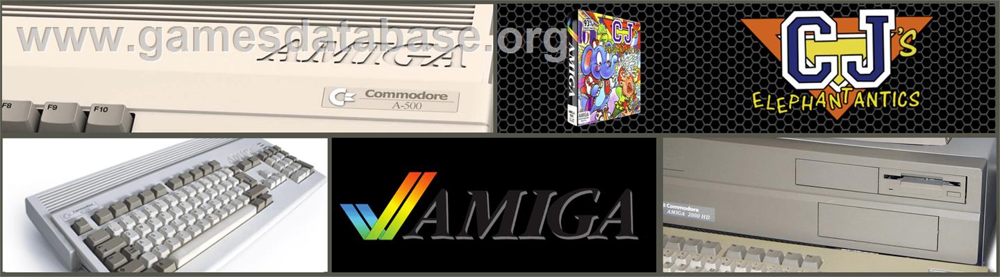 CJ's Elephant Antics - Commodore Amiga - Artwork - Marquee