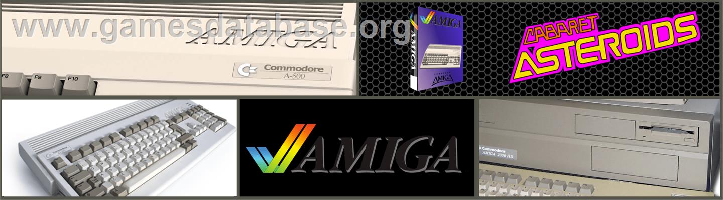 Cabaret Asteroids - Commodore Amiga - Artwork - Marquee
