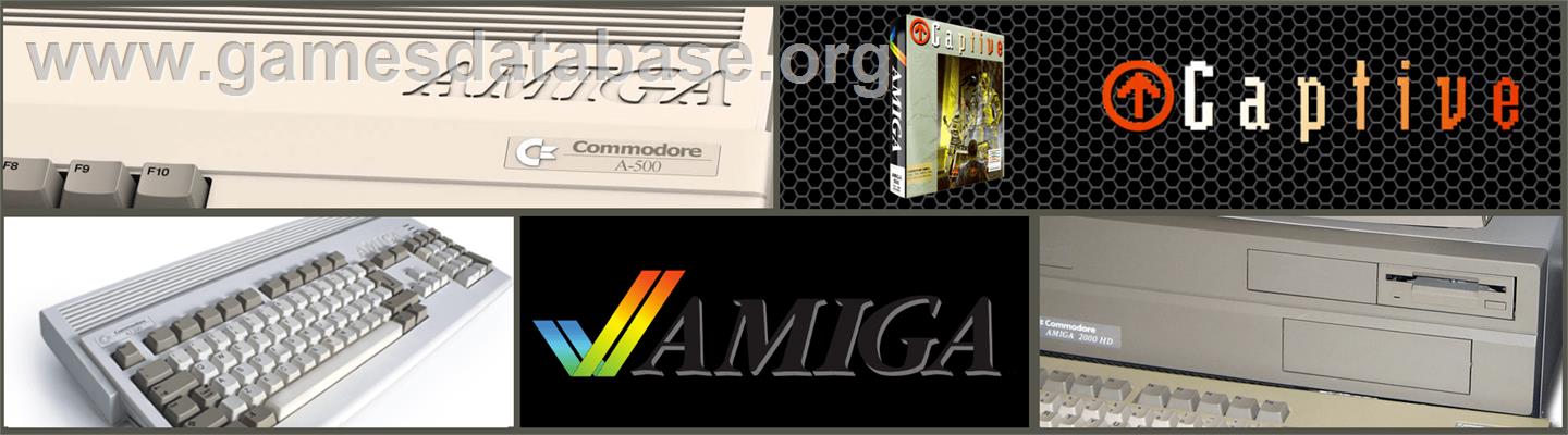 Captive - Commodore Amiga - Artwork - Marquee