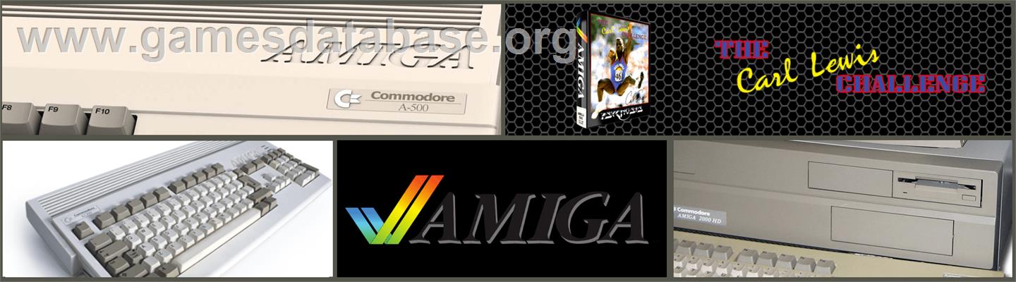 Carl Lewis Challenge - Commodore Amiga - Artwork - Marquee