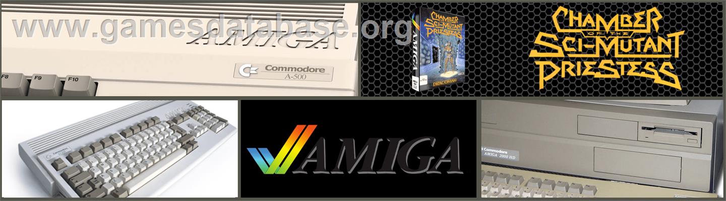 Chamber of the Sci-Mutant Priestess - Commodore Amiga - Artwork - Marquee