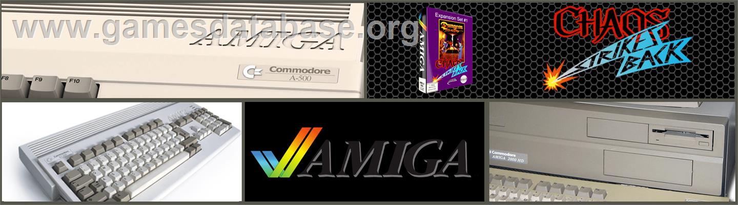 Chaos Strikes Back - Commodore Amiga - Artwork - Marquee