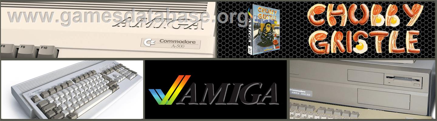 Chubby Gristle - Commodore Amiga - Artwork - Marquee