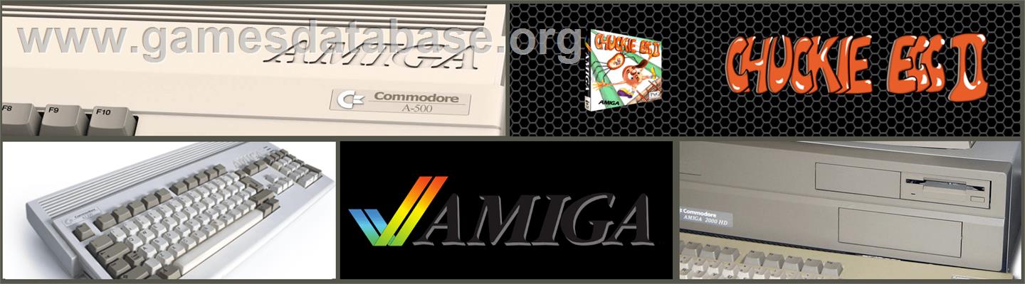 Chuckie Egg - Commodore Amiga - Artwork - Marquee