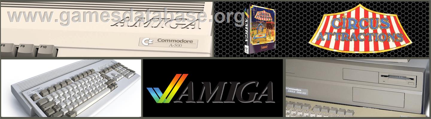 Circus Attractions - Commodore Amiga - Artwork - Marquee
