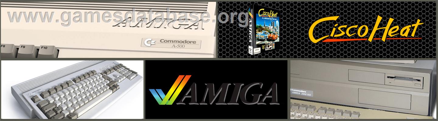 Cisco Heat: All American Police Car Race - Commodore Amiga - Artwork - Marquee