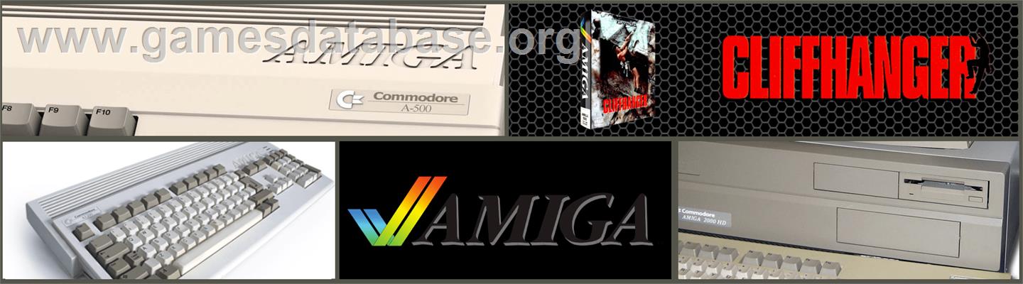 Cliffhanger - Commodore Amiga - Artwork - Marquee
