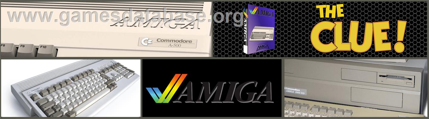 Clue: Master Detective - Commodore Amiga - Artwork - Marquee