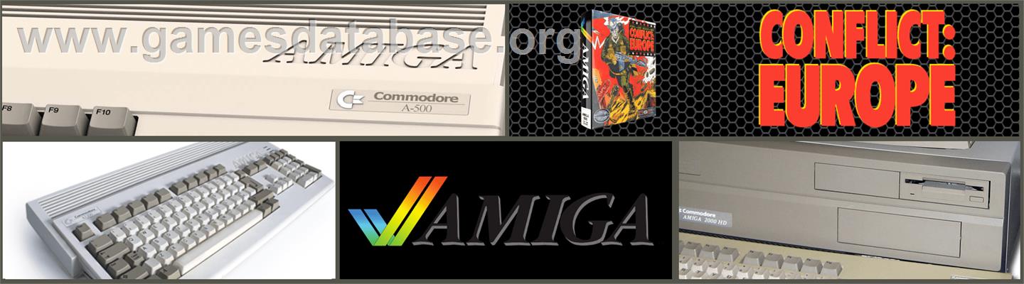 Conflict: Europe - Commodore Amiga - Artwork - Marquee