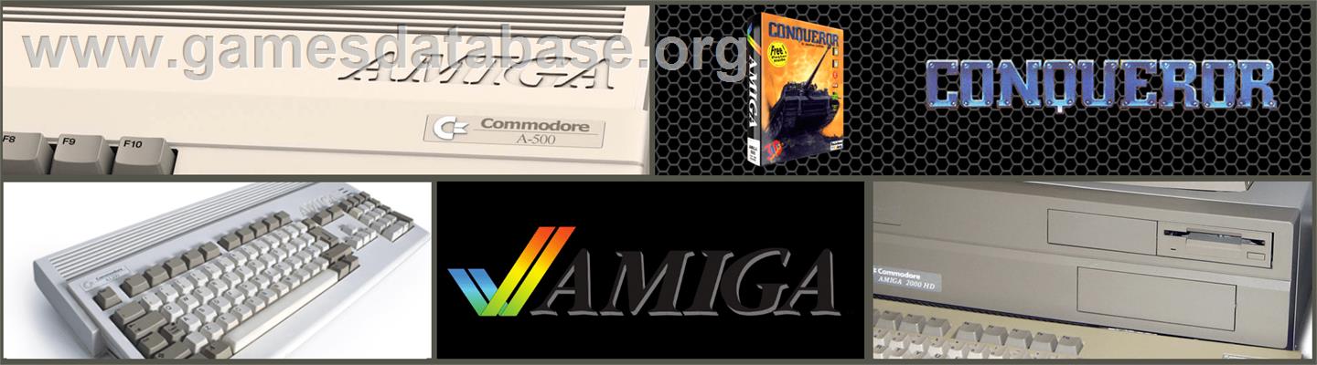 Conqueror - Commodore Amiga - Artwork - Marquee