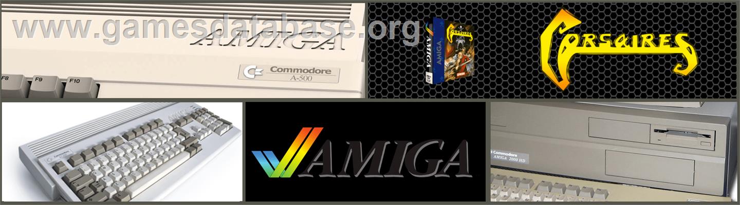 Corsarios - Commodore Amiga - Artwork - Marquee