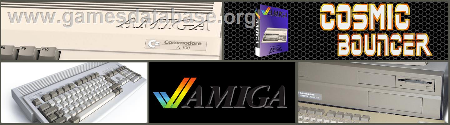Cosmic Bouncer - Commodore Amiga - Artwork - Marquee