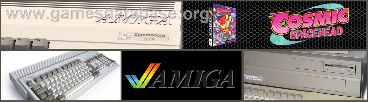Cosmic Spacehead - Commodore Amiga - Artwork - Marquee