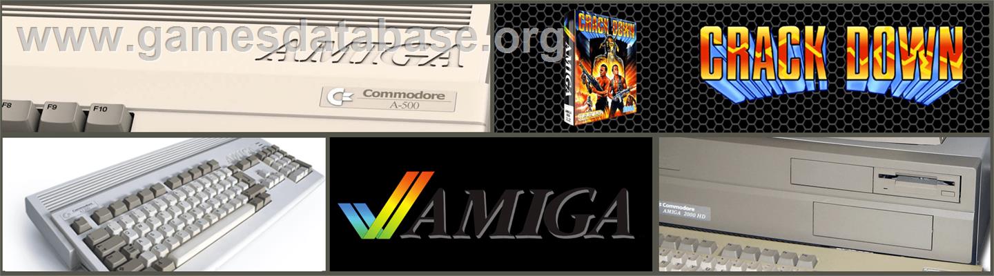 Crack Down - Commodore Amiga - Artwork - Marquee