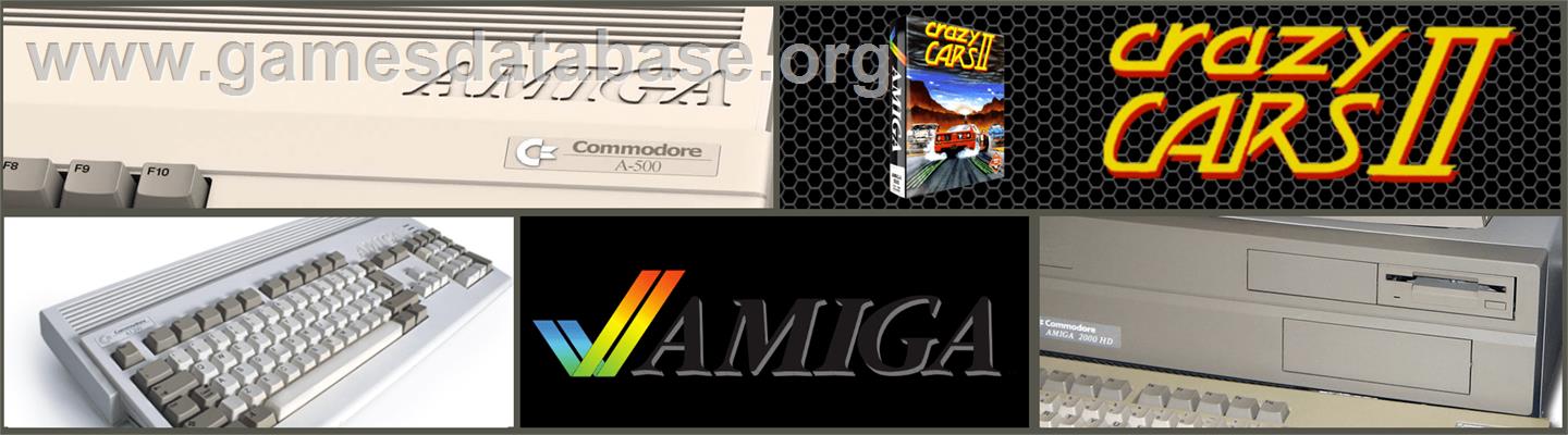 Crazy Cars 2 - Commodore Amiga - Artwork - Marquee