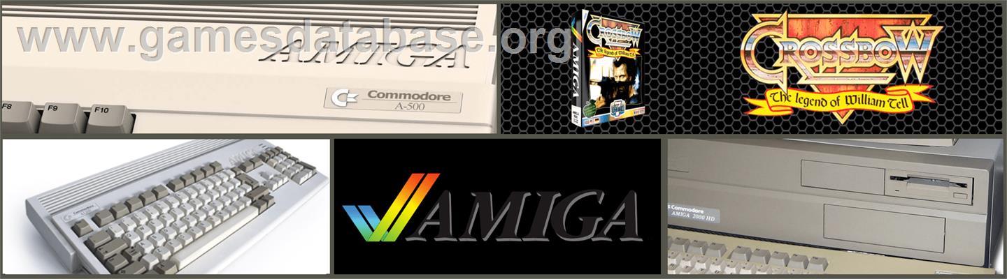 Crossbow - The Legend Of William Tell - Commodore Amiga - Artwork - Marquee
