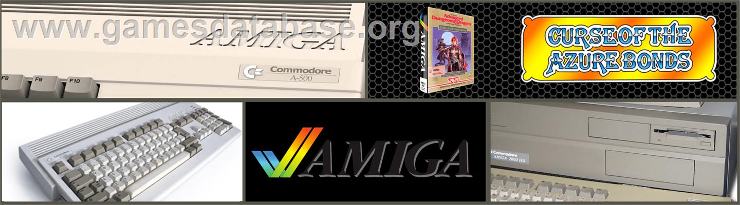Curse of the Azure Bonds - Commodore Amiga - Artwork - Marquee