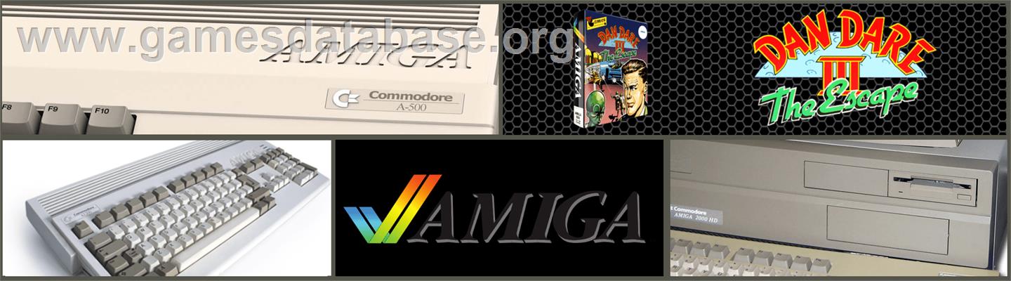 Dan Dare 3: The Escape - Commodore Amiga - Artwork - Marquee