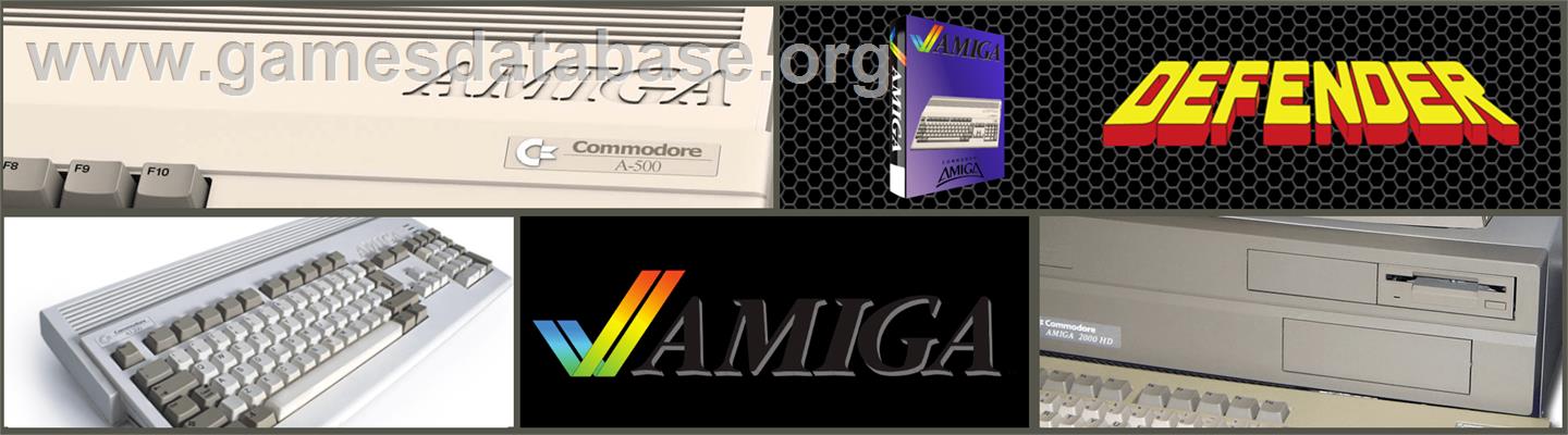Defender - Commodore Amiga - Artwork - Marquee