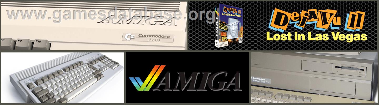 Deja Vu 2 - Lost in Las Vegas - Commodore Amiga - Artwork - Marquee