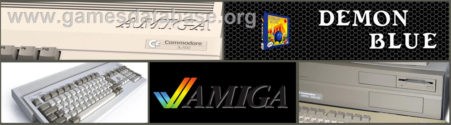 Demon Blue - Commodore Amiga - Artwork - Marquee