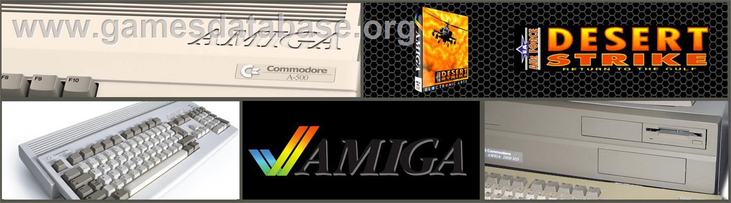 Desert Strike: Return to the Gulf - Commodore Amiga - Artwork - Marquee