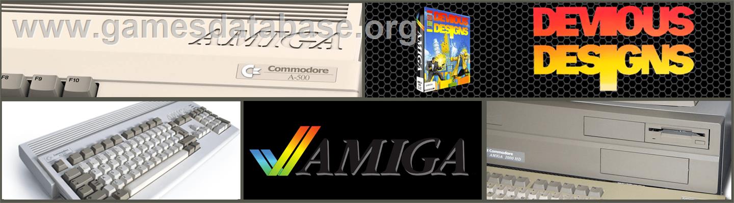 Devious Designs - Commodore Amiga - Artwork - Marquee