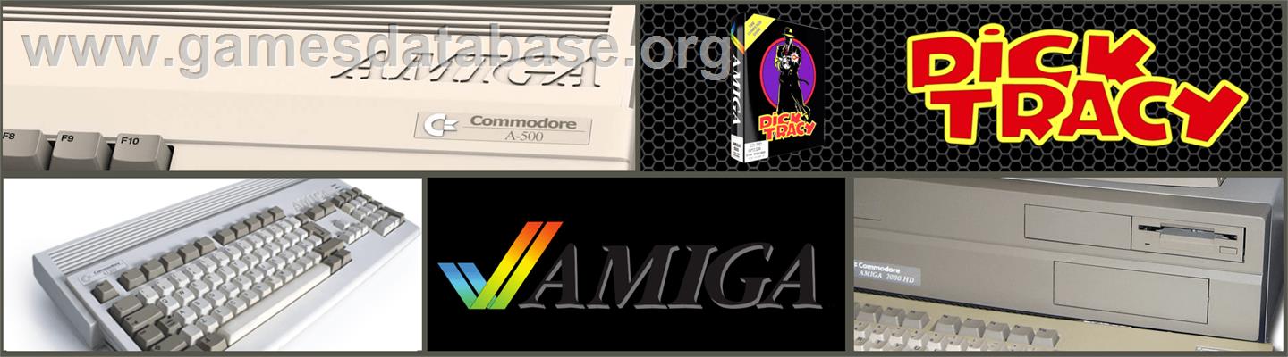 Dick Tracy - Commodore Amiga - Artwork - Marquee