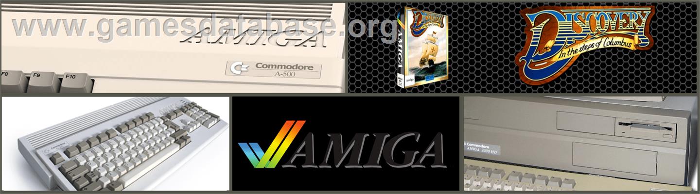 Discovery: In the Steps of Columbus - Commodore Amiga - Artwork - Marquee