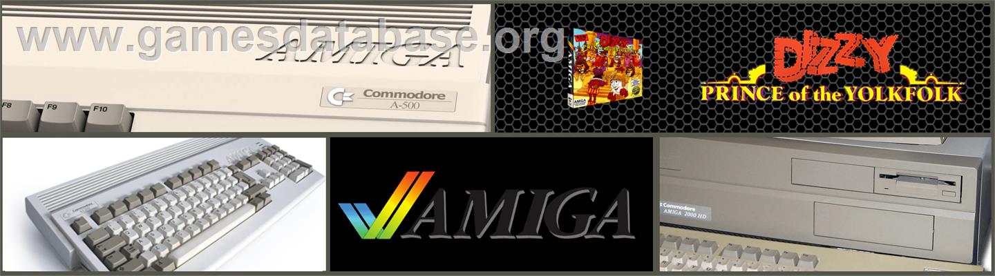 Dizzy: Prince of the Yolkfolk - Commodore Amiga - Artwork - Marquee
