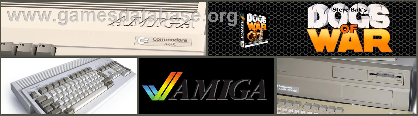 Dogs of War - Commodore Amiga - Artwork - Marquee