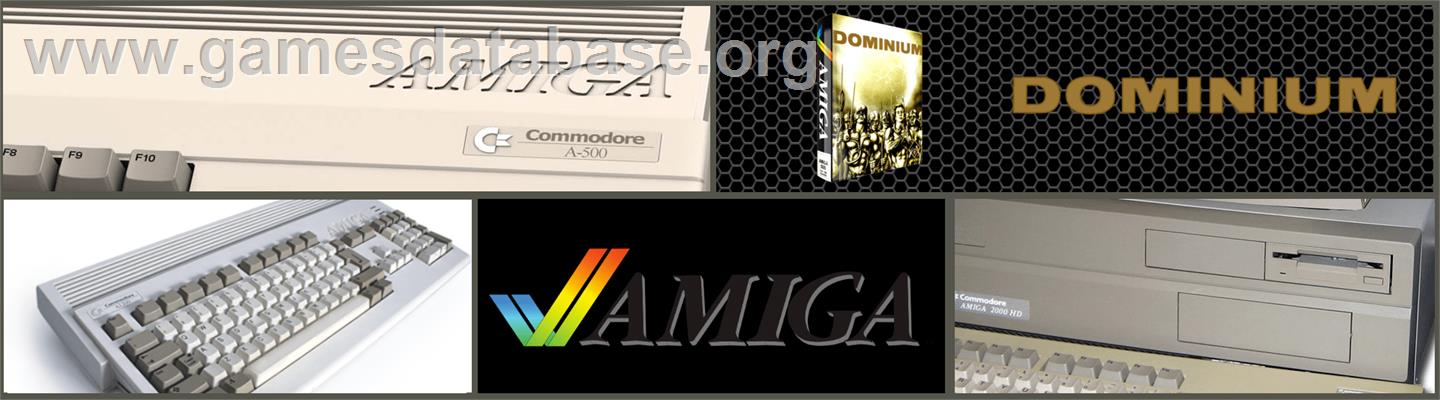 Dominium - Commodore Amiga - Artwork - Marquee