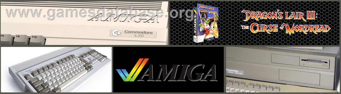 Dragon's Lair 3: The Curse of Mordread - Commodore Amiga - Artwork - Marquee