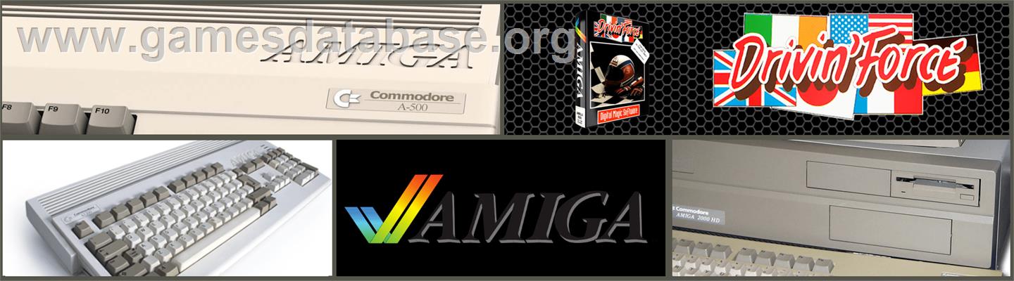 Drivin' Force - Commodore Amiga - Artwork - Marquee