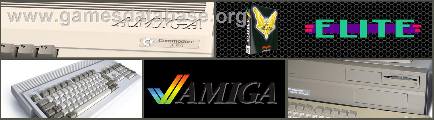 Elite - Commodore Amiga - Artwork - Marquee