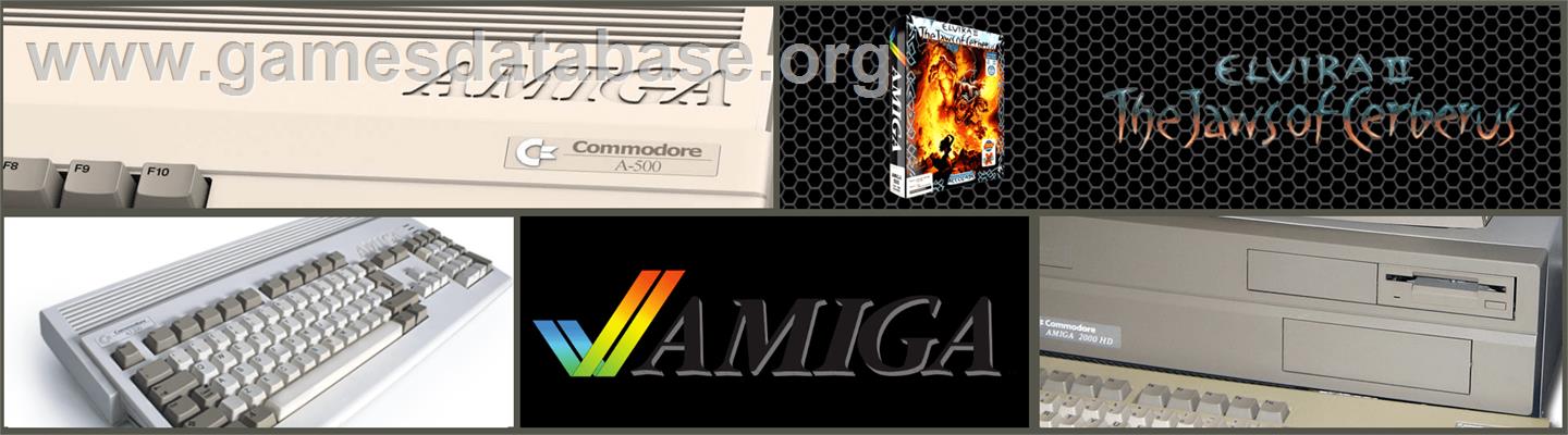 Elvira 2 - Commodore Amiga - Artwork - Marquee