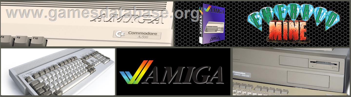 Emerald Mine - Commodore Amiga - Artwork - Marquee