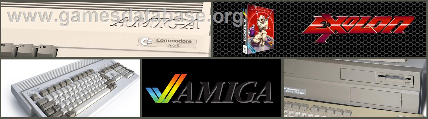 Exolon - Commodore Amiga - Artwork - Marquee