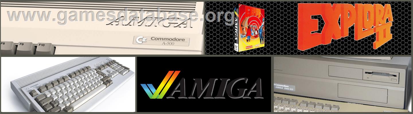Explora 2 - Commodore Amiga - Artwork - Marquee