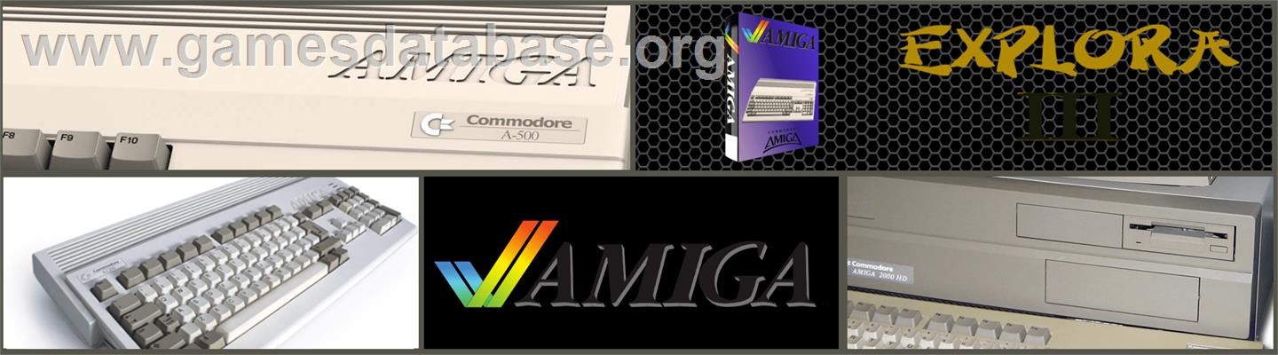 Explora III: Sous Le Signe Du Serpent - Commodore Amiga - Artwork - Marquee