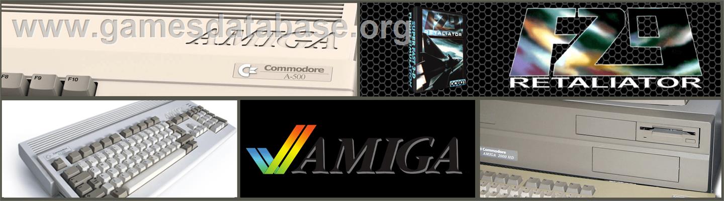 F29 Retaliator - Commodore Amiga - Artwork - Marquee