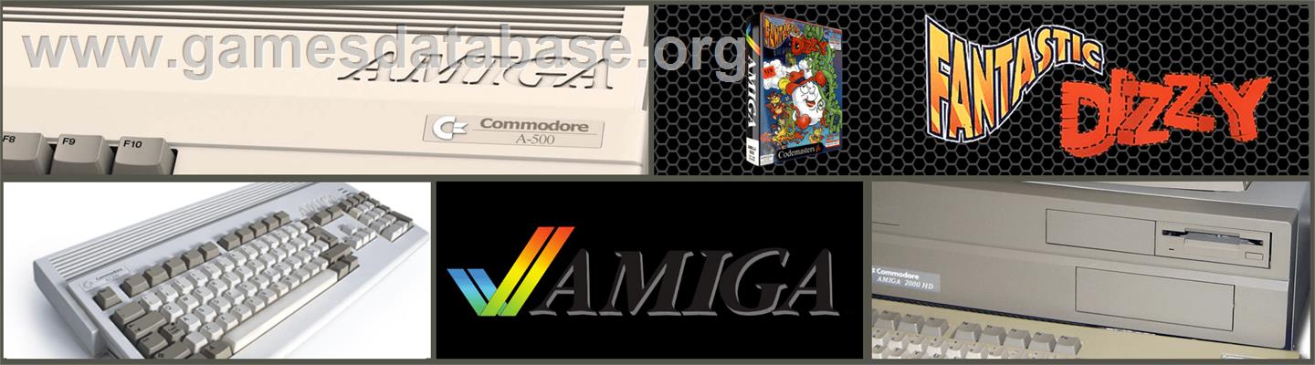 Fantastic Dizzy - Commodore Amiga - Artwork - Marquee