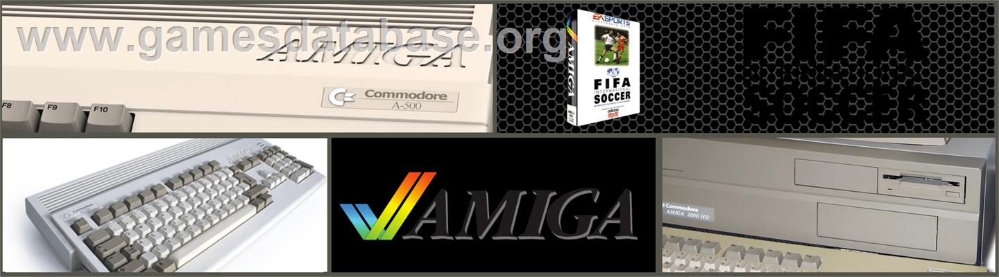 Fifa International Soccer - Commodore Amiga - Artwork - Marquee