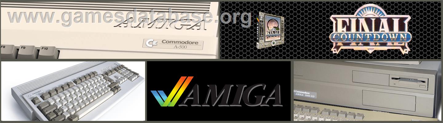 Final Countdown - Commodore Amiga - Artwork - Marquee