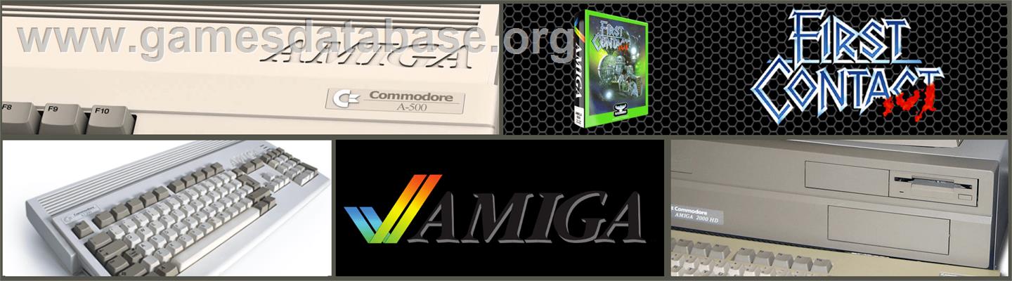 First Contact - Commodore Amiga - Artwork - Marquee